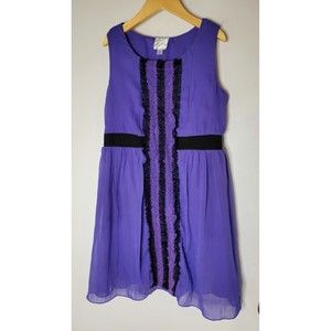 D-Signed Girls Purple Dress Kids Medium M